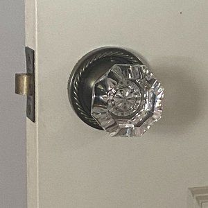 Vintage Crystal Doorknobs EUC